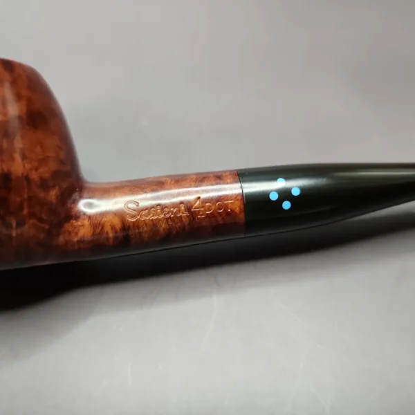 Sasieni 4 Dot Walnut 9 Smooth Prince Estate Briar Pipe, Unsmoked - Image 9
