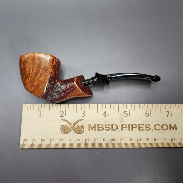 Unknown Partially Sandblasted Freehand Estate Briar Pipe, Danish Estates - Image 9