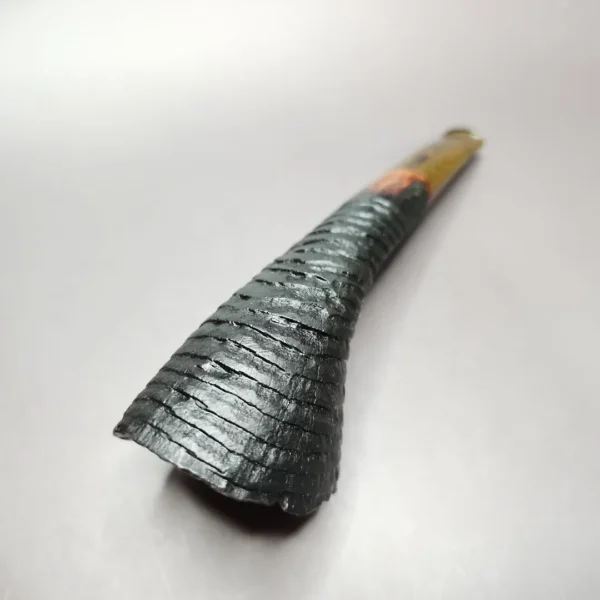 Bennie Joe Rusticated Horn Handmade Briar Pipe, New - Image 9