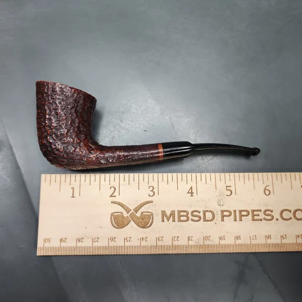Sasieni 4 Dot Ruff Root Dark Sandblasted Dublin Estate Briar Pipe, French Estates - Image 9