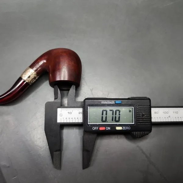 Pre-Kaywoodie KBB Blue Line Bakelite Bent Billiard Estate Briar Pipe, Unsmoked - Image 9