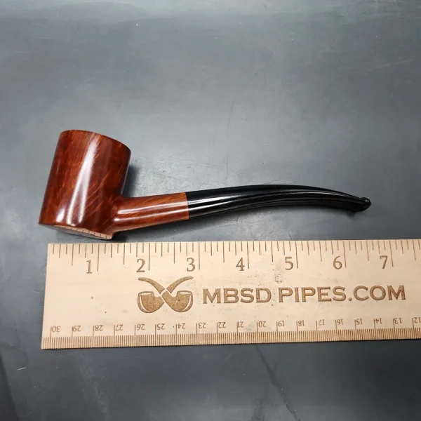 Dave Neeb Smooth Cherrywood Handmade Briar Pipe, New - Image 9