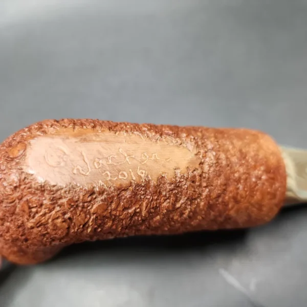 2016 Laughing Moon Reverse Calabash Stack Handmade Briar Pipe, Unsmoked - Image 9