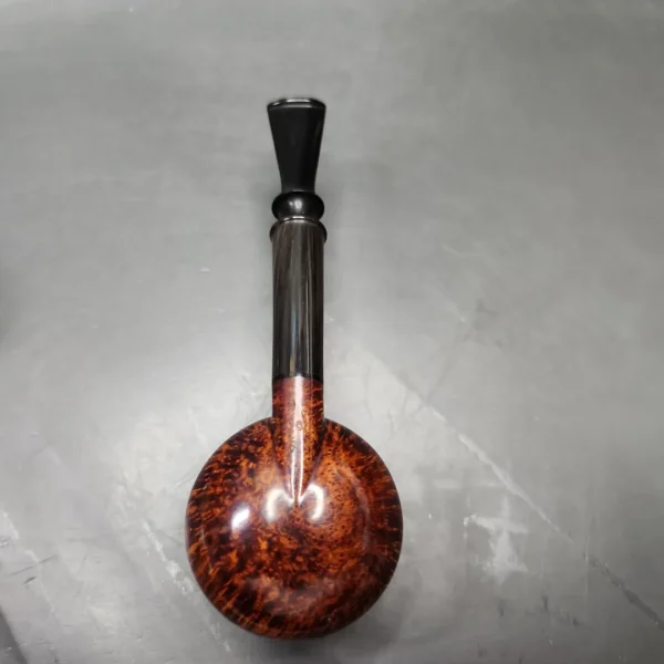 Vitale Smooth Pot w/ Horn (Sun) Handmade Briar Pipe, New - Image 9