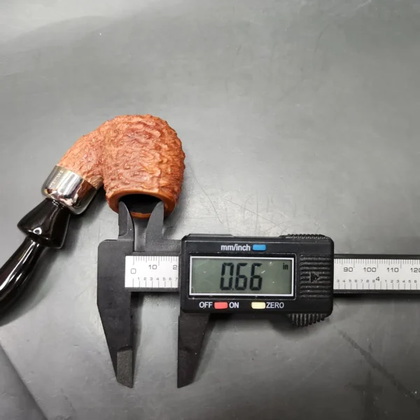 Savinelli Dry System 3613 Rusticated Bent Billiard Estate Briar Pipe, Italian Estates - Image 9