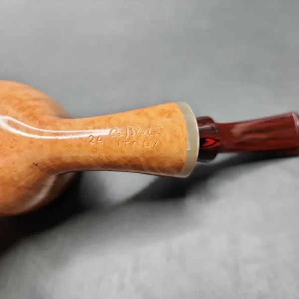 La Biota Smooth Dublin w/ Horn Handmade Briar Pipe, New - Image 9