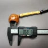HS Studio Smooth Fig w/ Bamboo Handmade Estate Briar Pipe, Unsmoked - Image 10