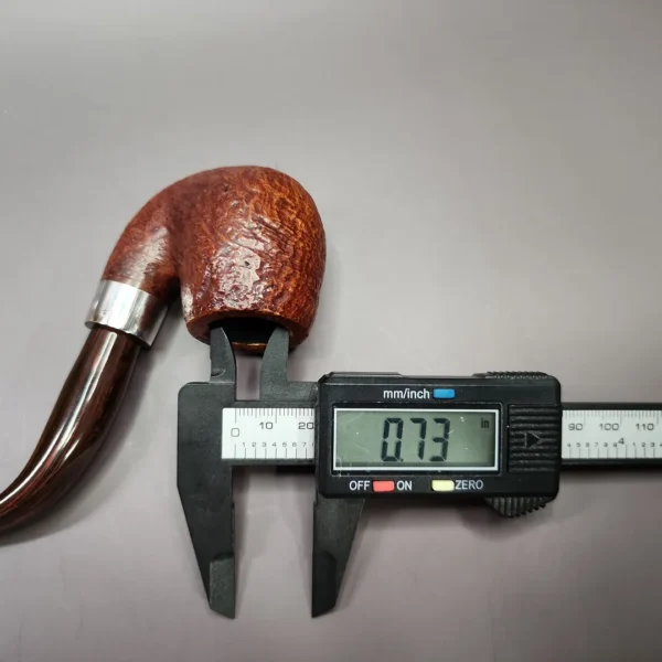 Savinelli Club 614 Sandblasted Bent Billiard Estate Briar Pipe, Italian Estates - Image 10