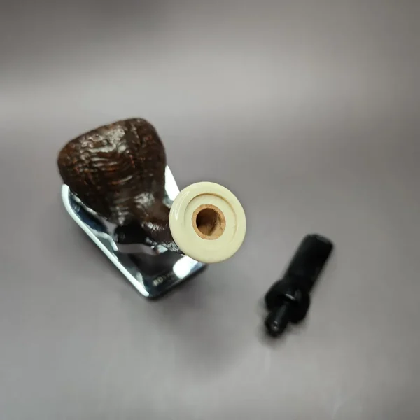 HS Studio Sandblasted Acorn Estate Briar Pipe, Unsmoked - Image 10