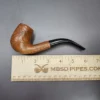 Parker Golden Bark Sandblasted Bent Billiard Estate Briar Pipe, English Estates - Image 10