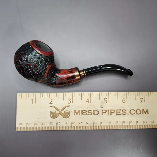 Nording Hold Em Queen Rusticated Brandy Estate Briar Pipe, Unsmoked - Image 10