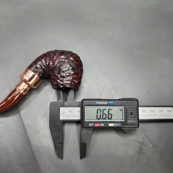 Peterson 2024 Christmas Pipe 221 Rusticated Bent Billiard Briar Pipe, FT, New - Image 10