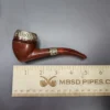 19th c. CPF Best Make Real Amber w/ Gold Filigree Estate Briar Pipe, Unsmoked - Image 10