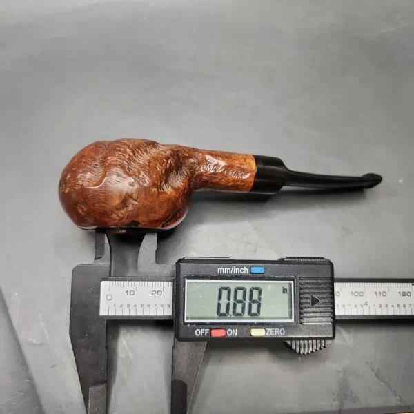 Custombilt Rusticated Bullcap Estate Briar Pipe, American Estates - Image 10