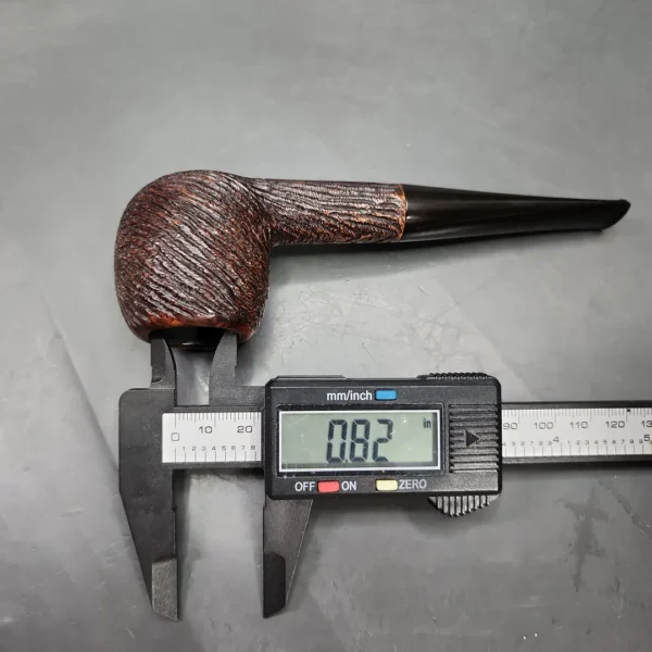 1946-1979 Sasieni Four Dot Rustic Hurlingham Apple Estate Briar Pipe, English Estates - Image 10
