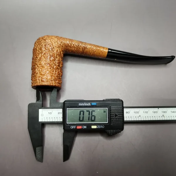 Savinelli Punto Oro Corallo 130 KS Rusticated Stack Estate Briar Pipe, Italian Estates - Image 10