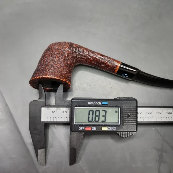 Sasieni 4 Dot Ruff Root Dark Sandblasted Dublin Estate Briar Pipe, French Estates - Image 10