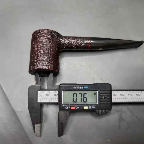 Ashton Pebble 2006  Grain XX Sandblasted Poker Estate Briar Pipe, English Estates - Image 10