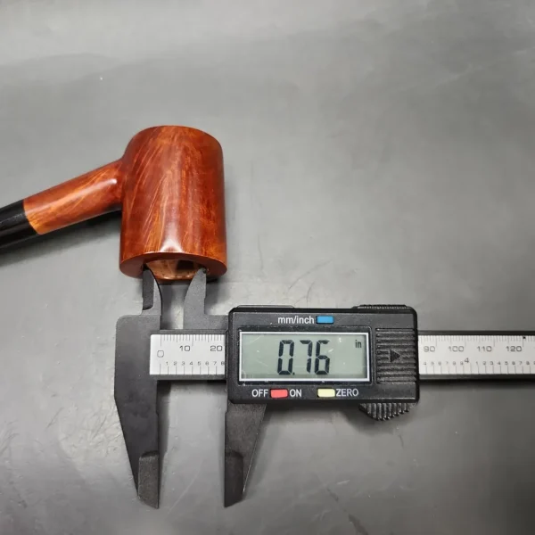 Dave Neeb Smooth Cherrywood Handmade Briar Pipe, New - Image 10