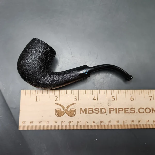 Sasieni 4 Dot Ruff Root Dark 43 Bent Billiard Estate Briar Pipe, Unsmoked - Image 10