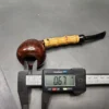 HS Studio Signature Smooth Acorn w/ Bamboo Estate Briar Pipe, Unsmoked - Image 10