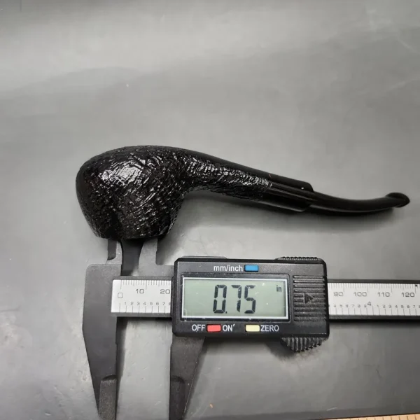 Sasieni 4 Dot Ruff Root 6 Sandblasted Diplomat Estate Briar Pipe, Unsmoked - Image 10