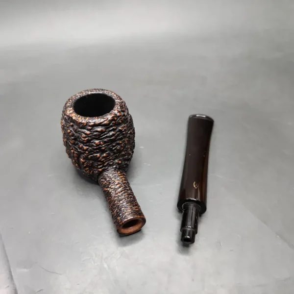 Savinelli Capri Root Briar 207 Rusticated Apple Estate Briar Pipe, Italian Estates - Image 10