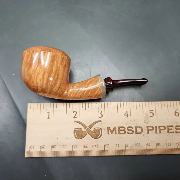 La Biota Smooth Dublin w/ Horn Handmade Briar Pipe, New - Image 10