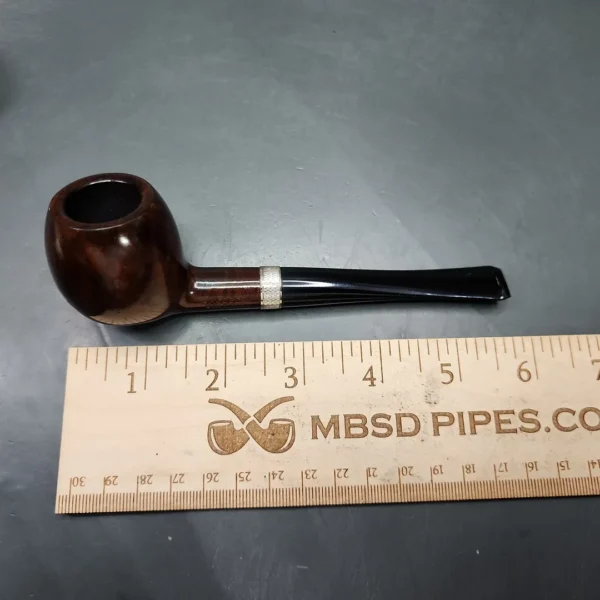 Jacobean Original by Les Wood Smooth Apple Estate Briar Pipe, Unsmoked - Image 10