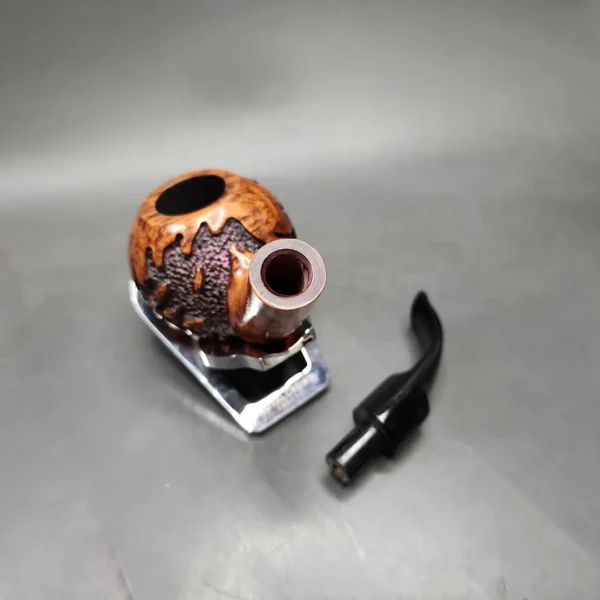Design Berlin Handmade Bent Apple Estate Briar Pipe, German Estates - Image 11