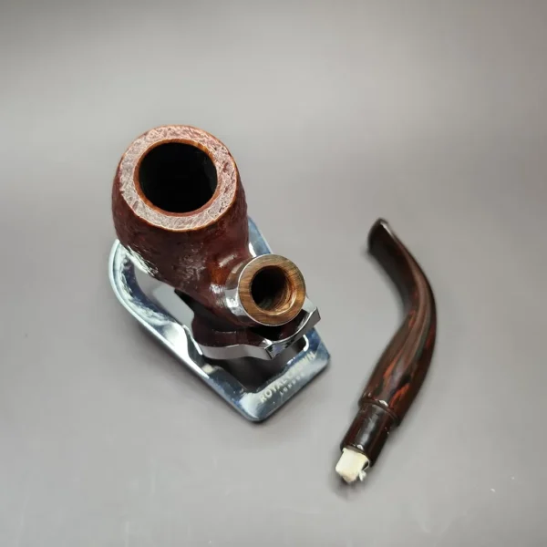 Savinelli Club 614 Sandblasted Bent Billiard Estate Briar Pipe, Italian Estates - Image 11