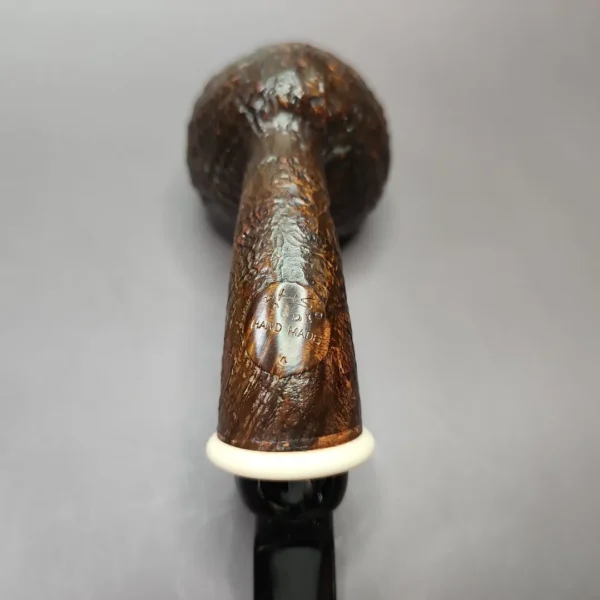 HS Studio Sandblasted Acorn Estate Briar Pipe, Unsmoked - Image 11