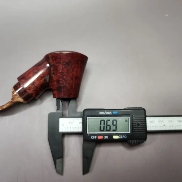Johny Pipes Smooth Reverse Calabash Volcano Estate Briar Pipe, Unsmoked - Image 11