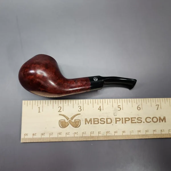 Rattrays Marlin 4 Smooth Brandy Estate Briar Pipe, Unsmoked, 9mm - Image 11
