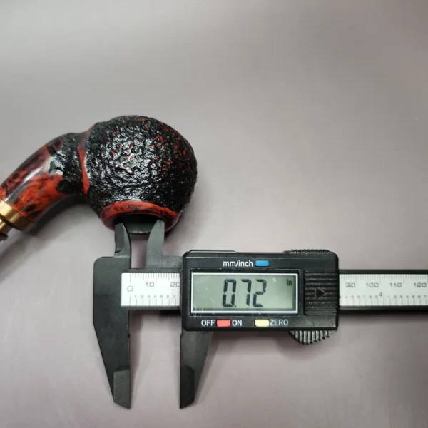 Nording Hold Em Queen Rusticated Brandy Estate Briar Pipe, Unsmoked - Image 11