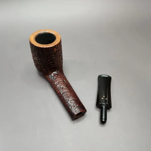 Savinelli Giubileo d'Oro Straight Grain Fiammata 814 KS Estate Briar Pipe, Italian Estates - Image 11