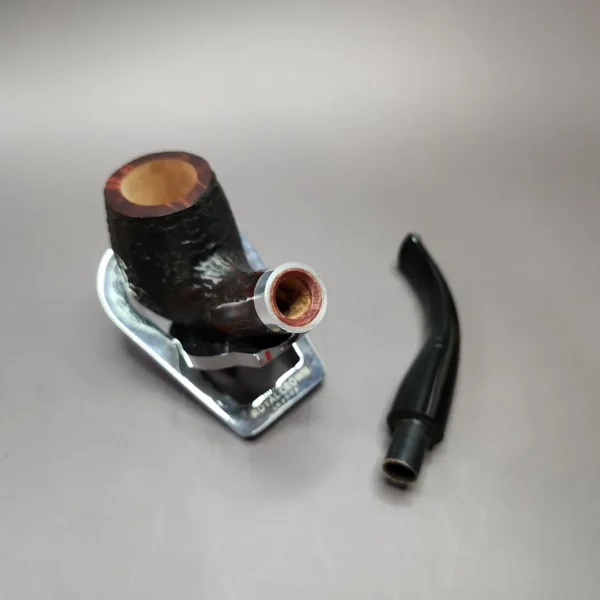 Rattray's Craggy Root 59 Rusticated Bent Billiard Estate Briar Pipe, Unsmoked, 9mm - Image 11
