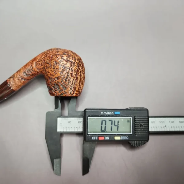 Dunhill 2018 County 4113 Sandblasted Bent Billiard Estate Briar Pipe, Unsmoked - Image 11