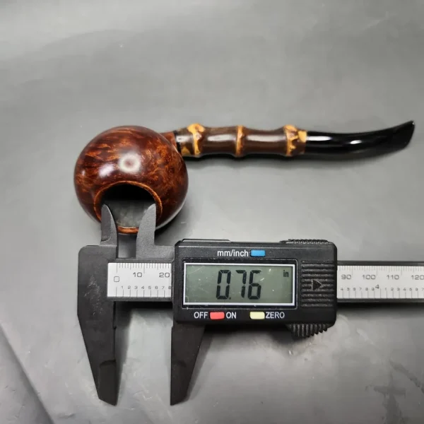 HS Studio Signature Bamboo Acorn Estate Briar Pipe, Unsmoked - Image 11