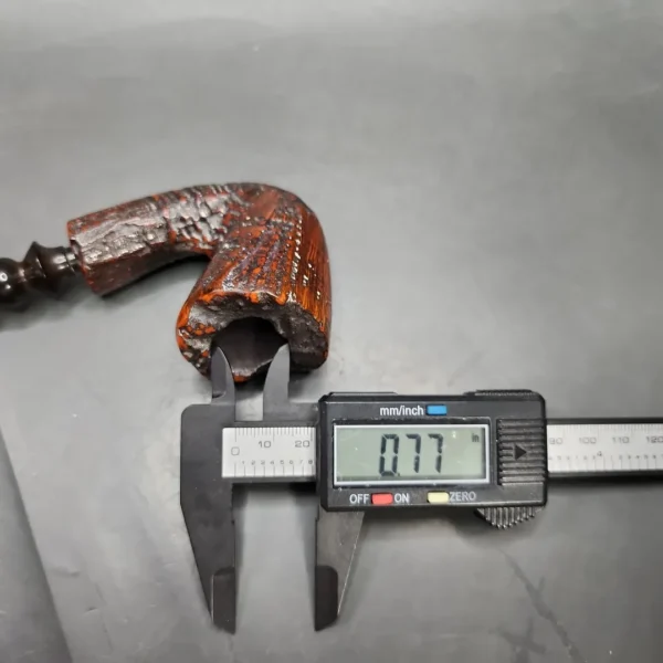 Erik Nording Handmade 4 Sandblasted Freehand Estate Briar Pipe, Unsmoked - Image 11