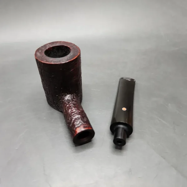 Ashton Pebble 2006  Grain XX Sandblasted Poker Estate Briar Pipe, English Estates - Image 11