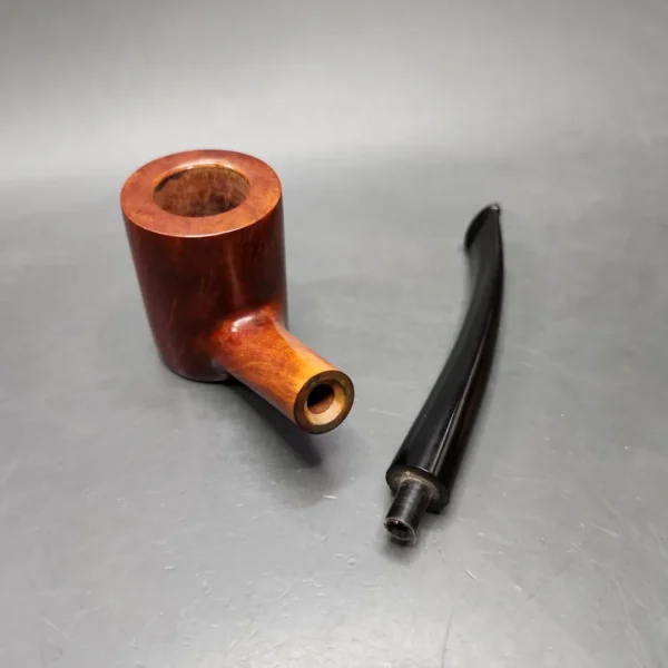 Dave Neeb Smooth Cherrywood Handmade Briar Pipe, New - Image 11