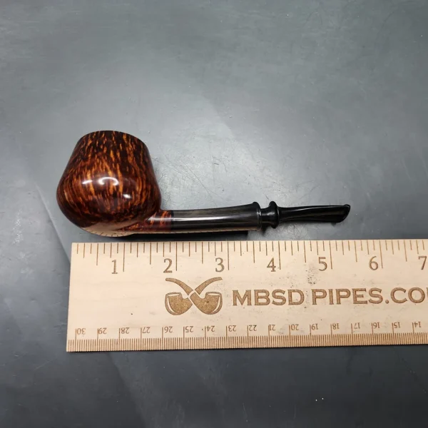 Vitale Smooth Pot w/ Horn (Sun) Handmade Briar Pipe, New - Image 11