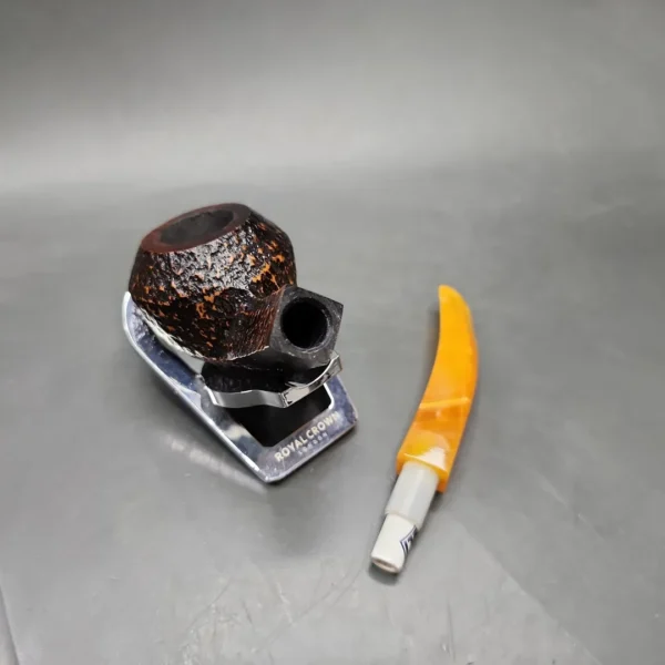 Rattray's Six Friends 6 Rusticated Bent Bulldog Estate Briar Pipe, Unsmoked, 9mm - Image 11