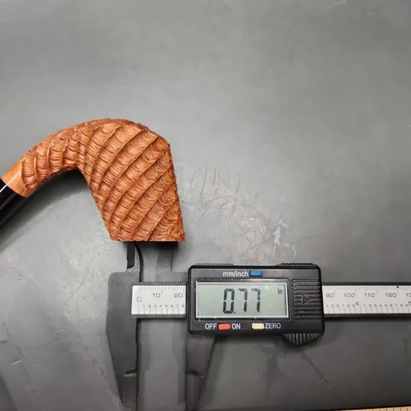 HS Studio Rusticated Volcano Estate Briar Pipe, Unsmoked - Image 11