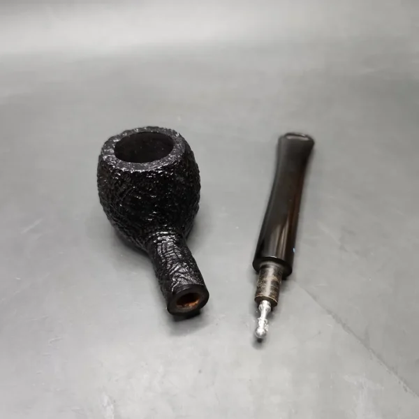 Sasieni 4 Dot Ruff Root Dark Prince Estate Briar Pipe, Unsmoked - Image 11