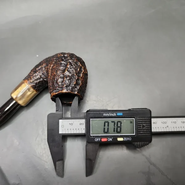 Commodore 5512 Rusticated Bent Brandy Estate Briar Pipe, Other Estates - Image 11