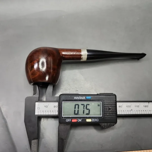 Jacobean Original by Les Wood Smooth Apple Estate Briar Pipe, Unsmoked - Image 11
