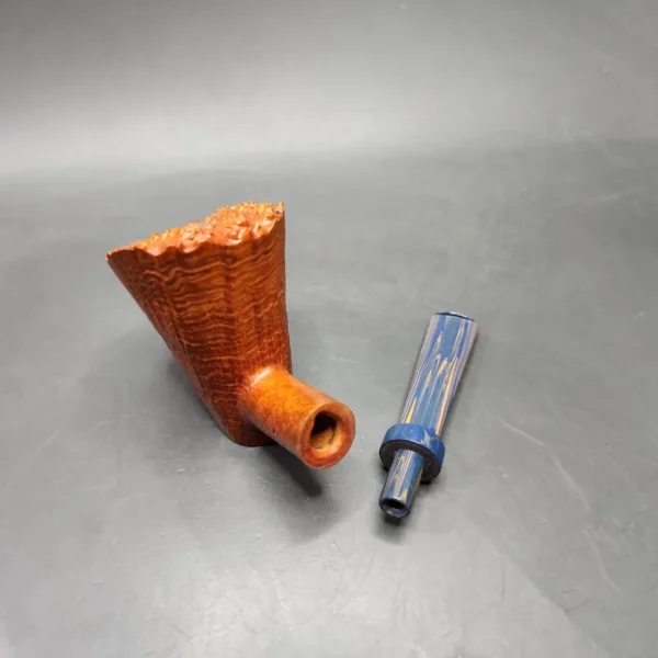 Sebastian Heck Sandblasted Poker Handmade Briar Pipe, New - Image 11