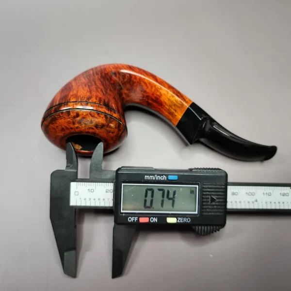 Sebastian Heck Smooth Rhodesian Handmade Briar Pipe, New - Image 11